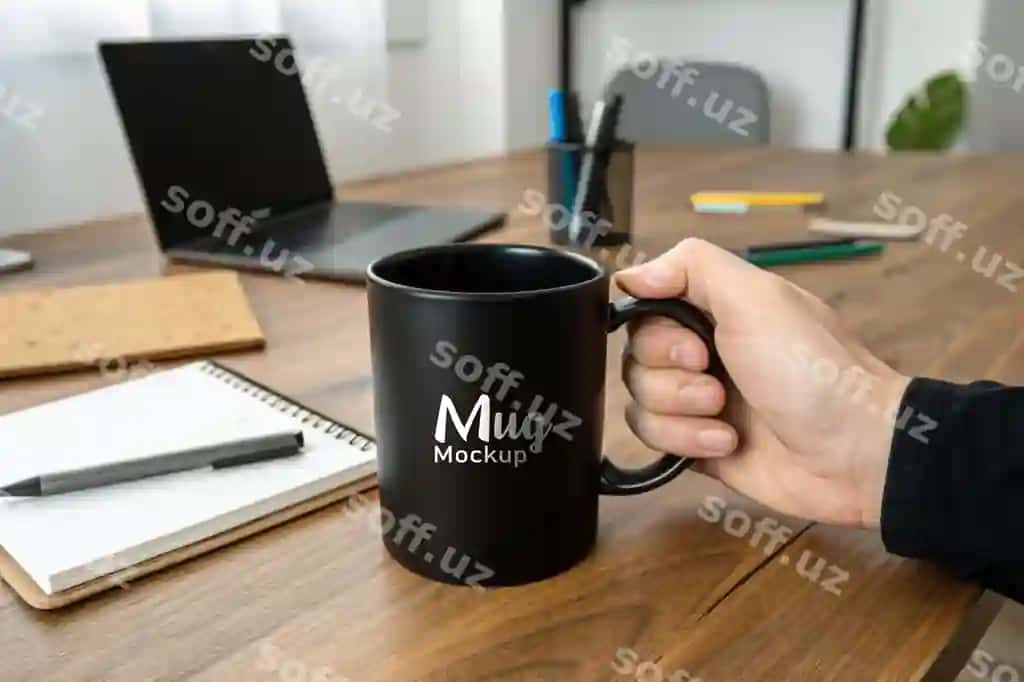 Qoliq tutgan mug modeli | Mug mockup holding hand