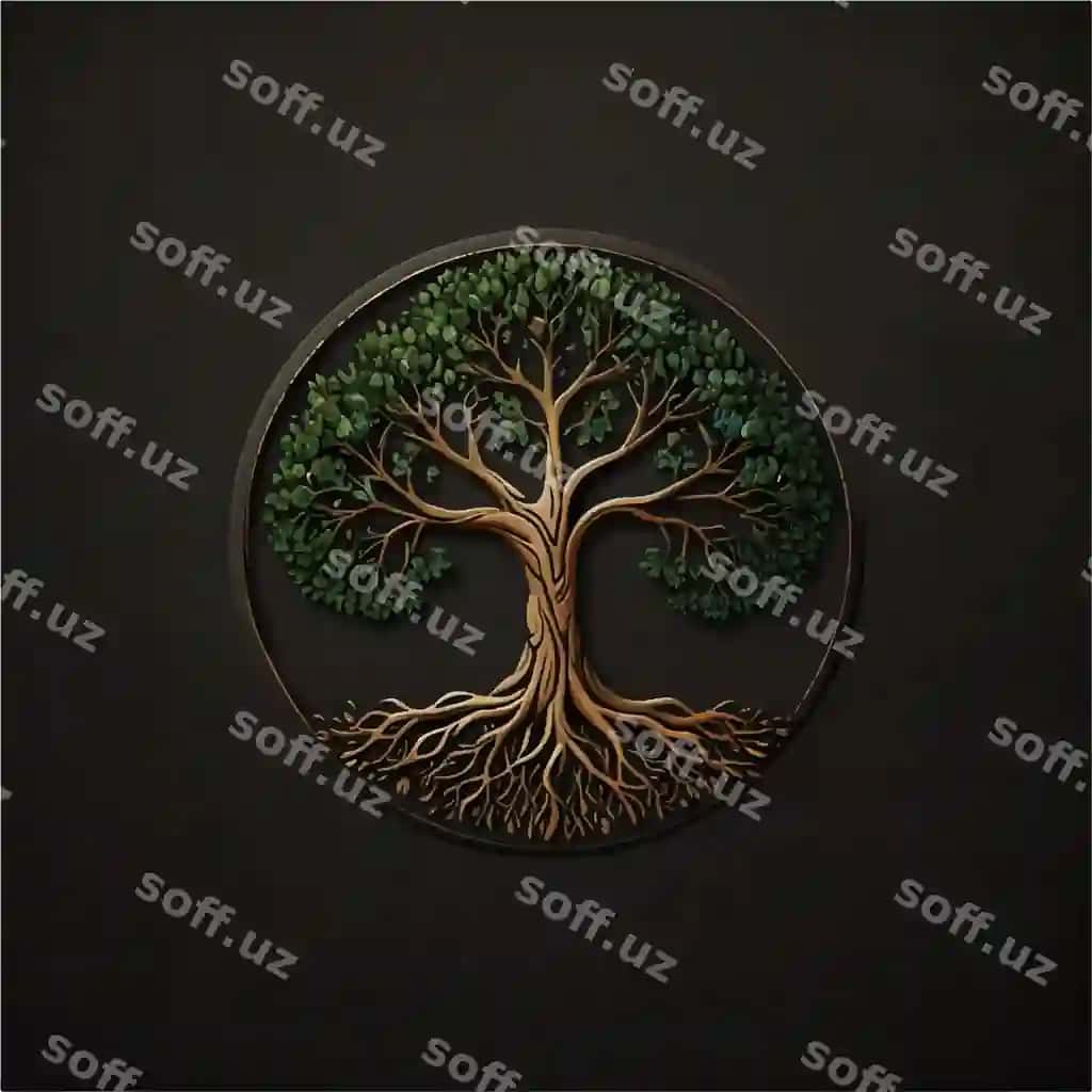 O'rtasida daraxt bor daraxt | Tree with tree middle it