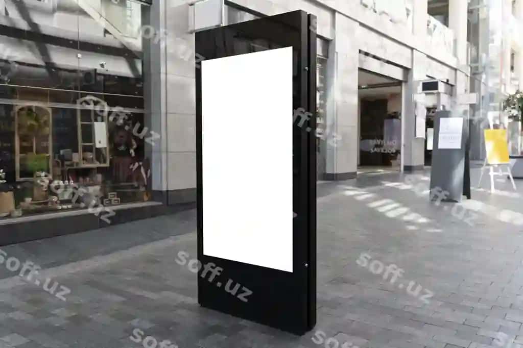 Ko'cha e'loni erkak rasm bilan | Street announcement with man photo