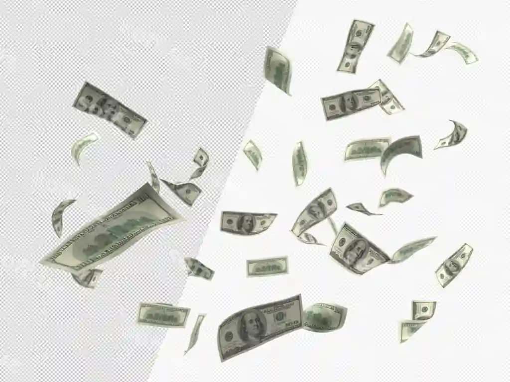 Dollar chizmasi havoda uchyapti. | Dollar bill is flying air