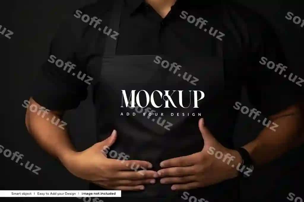 Oshpaz kiyimi namunasi | Chef attire mockup