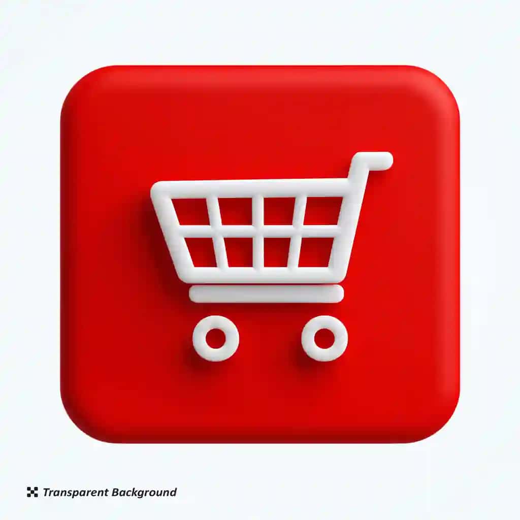 3D xarid qilish savatchasi belgisi 3D belgisi shaffof fon | 3d shopping cart icon 3d icon transparent background