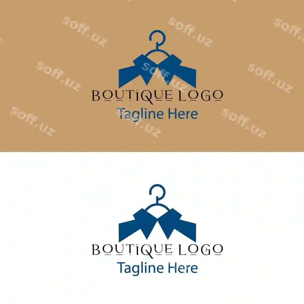 Zamonaviy butik logotip dizayni 1 | Modern boutique logo design 1