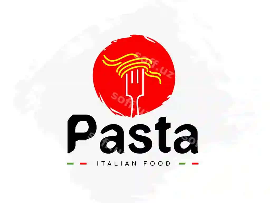 Pasta italyan taomlari logotipi dizayni | Pasta italian food logo design