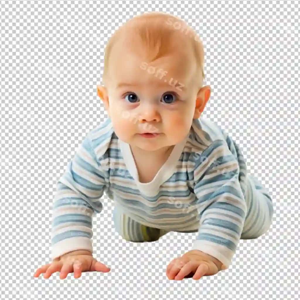 Chiroyli bolalar shaffof fonda | Cute baby isolated transparent background