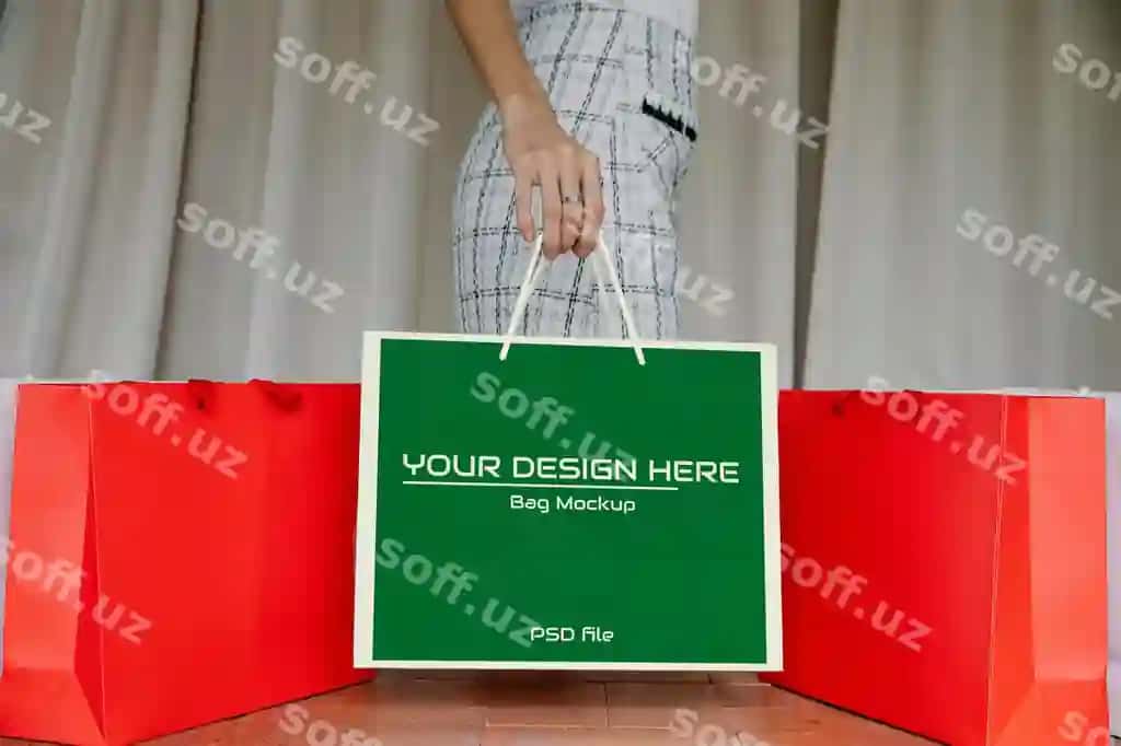 Sumka mockup dizayn shabloni | Bag mockup design template