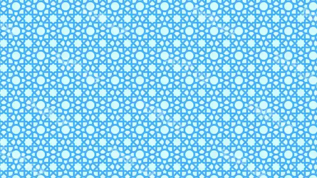 Abstrakt islomiy bezatish naqshi yorqin ko'k fon | Abstract islamic decoration pattern light blue background