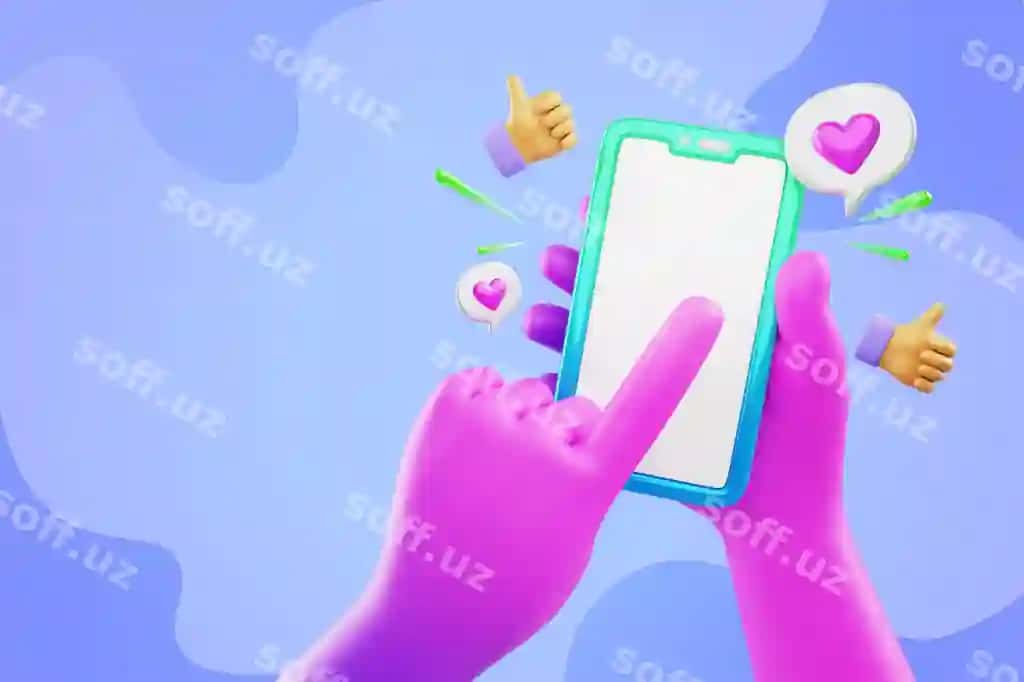3d render qilingan qo'llar ijtimoiy tarmoqlar orqa fonlari | 3d rendering hands social media background