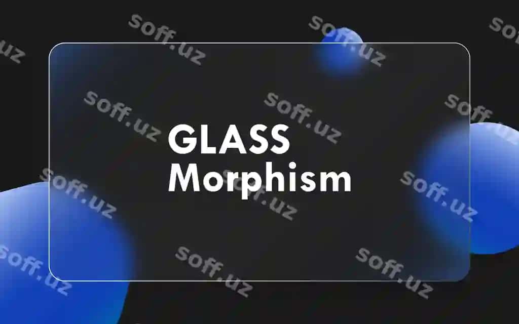 Haqiqiy gradient shaffof shisha efekti foni | Realistic gradient transparent glassmorphism effect background