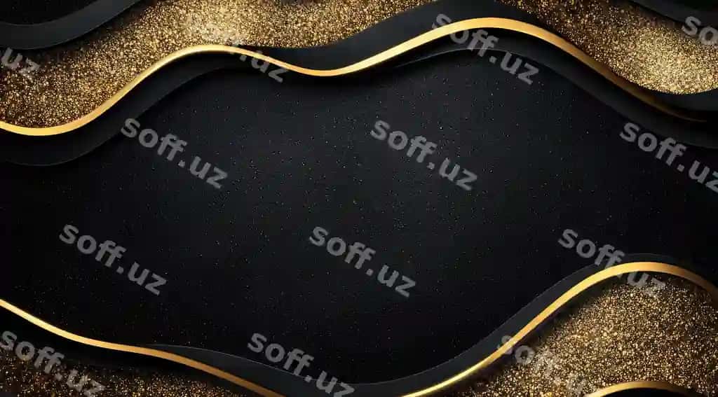 Chiroyli qora oltin fon guldurma | Elegant black gold background with glitter