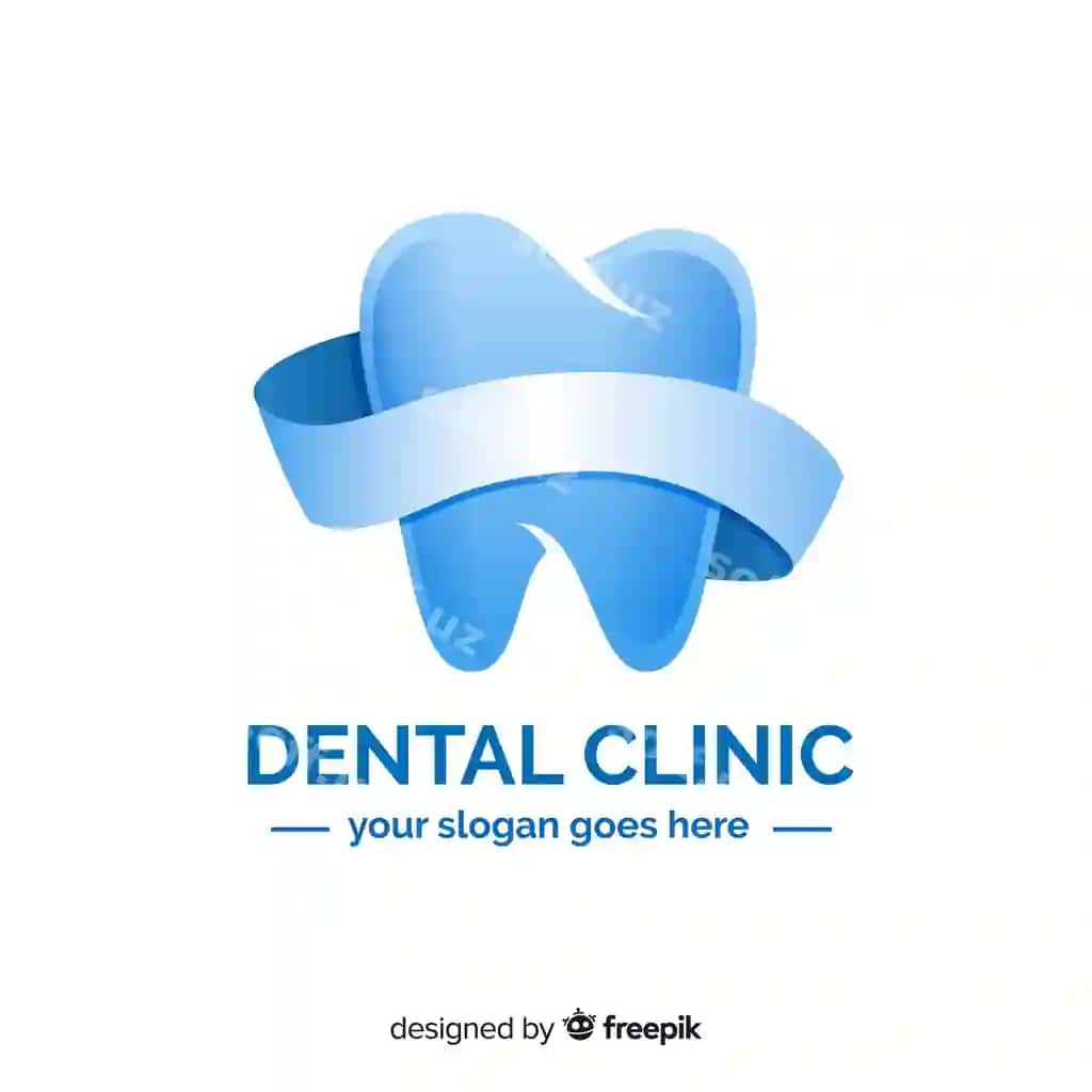 Gradient tish klinikasi logo | Gradient dental clinic logo
