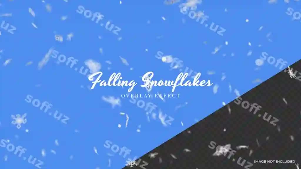 Padkiy qor shirinlar shaffof effekti ustiga qo'yilgan effekt | Falling snowflakes snow overlay transparent effect