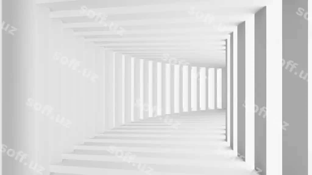 Abstrakt 3D render archa bilan tunnel | Abstract 3d render tunnel with arch