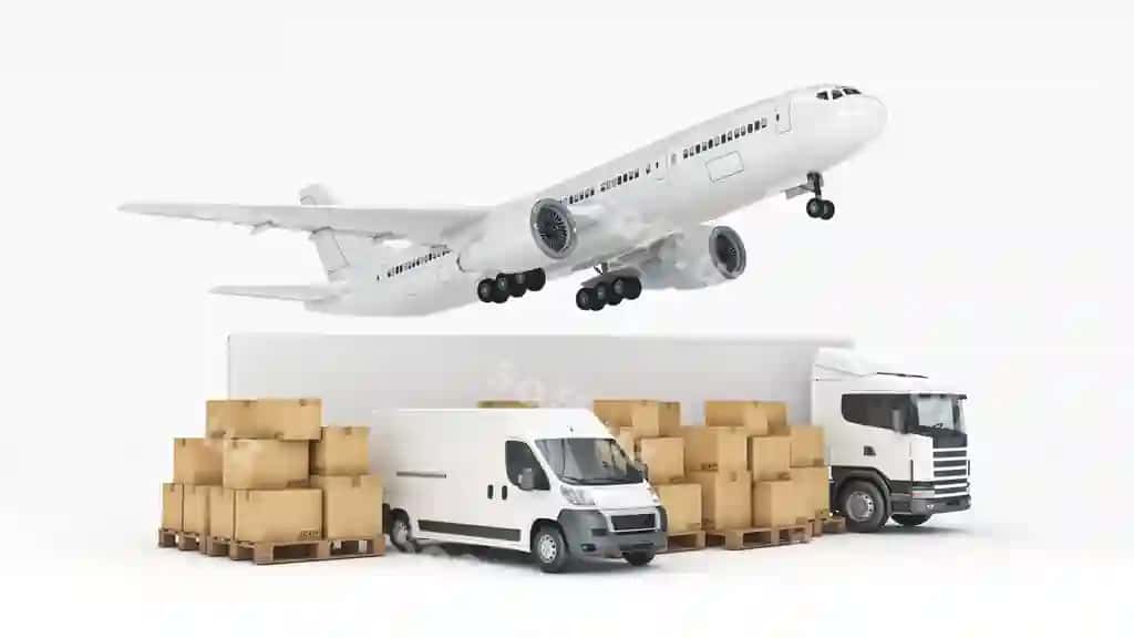 Dunyo oʻlchovida yuk tashish kontseptsiyasi 3d rendering | World wide cargo transport concept 3d rendering