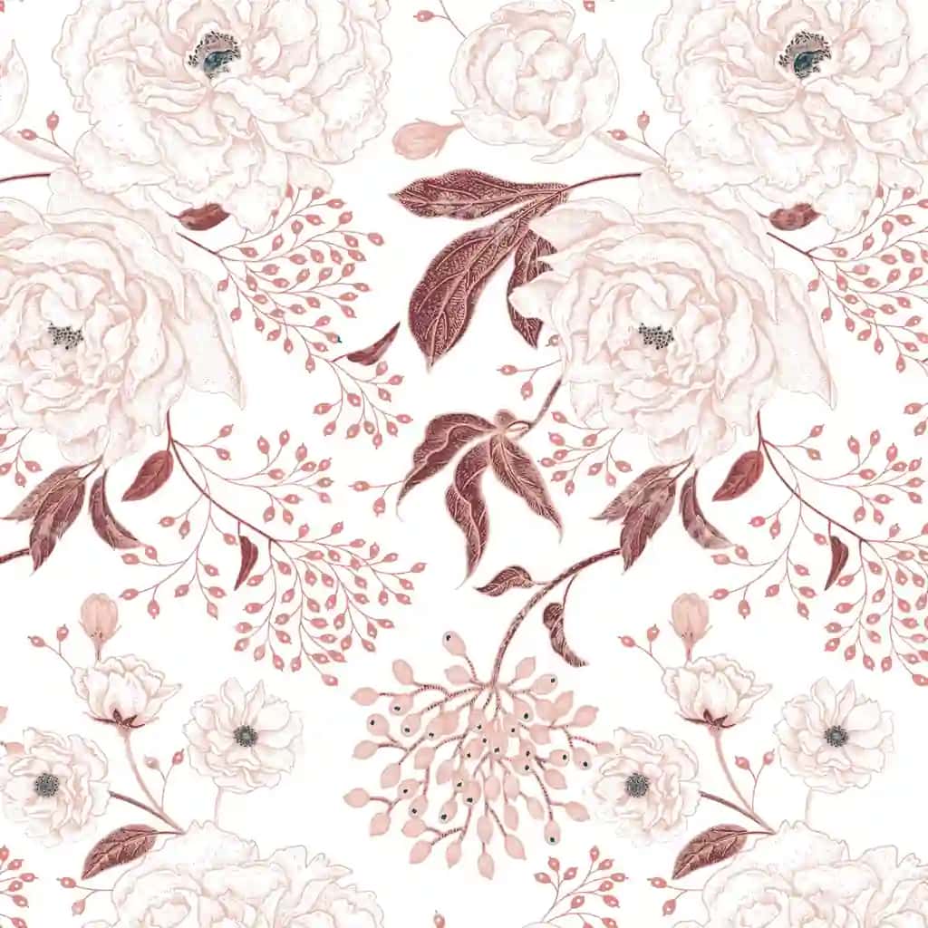 Pushti oq hujayra chiroyli fil yulduzlari bilan | Pink white pattern with cute elephant stars