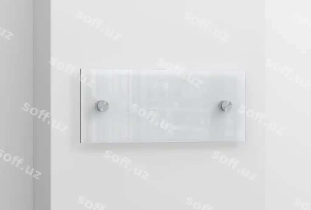 Akrilik belgi namuna dizayni | Acrylic sign mock up design