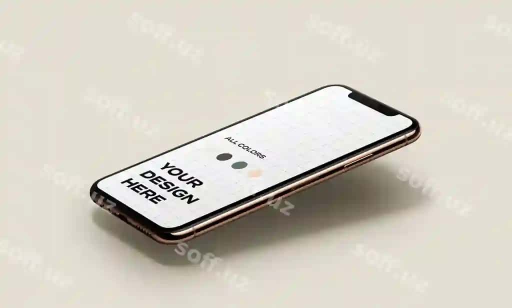 Yangi smartfon mockup suza turgan | New smartphone mockup floating