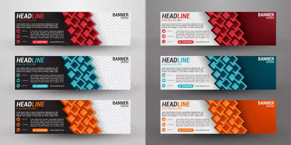 Uchta biznes bannerini o'rnating | Set three business banner