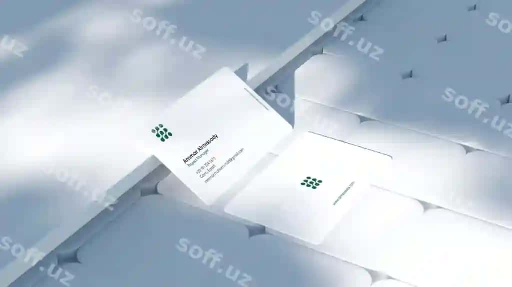 Minimal biznes vizitka mockup psd | Minimal business card mockup psd