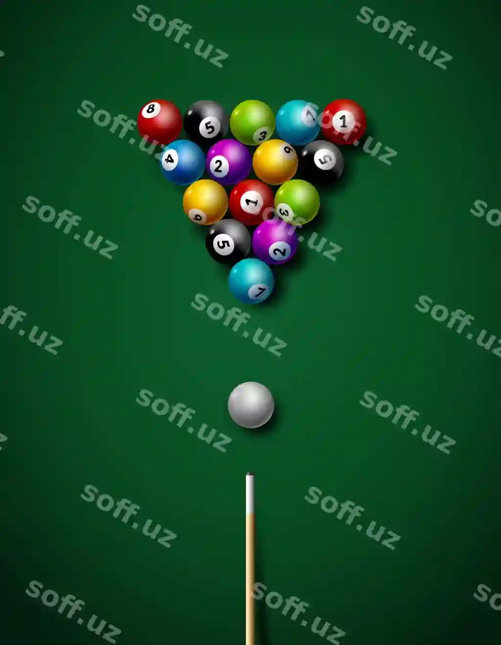 Bilyard oyin sport musobaqasi dam olish illustratsiyasi | Billiard game sport competition leisure illustration