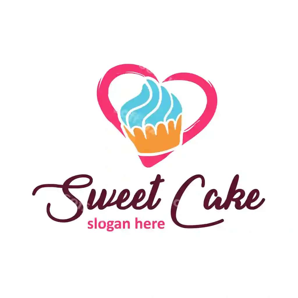 Vektor grafik tort logotip dizayn shabloni | Vector graphic cake logo design template