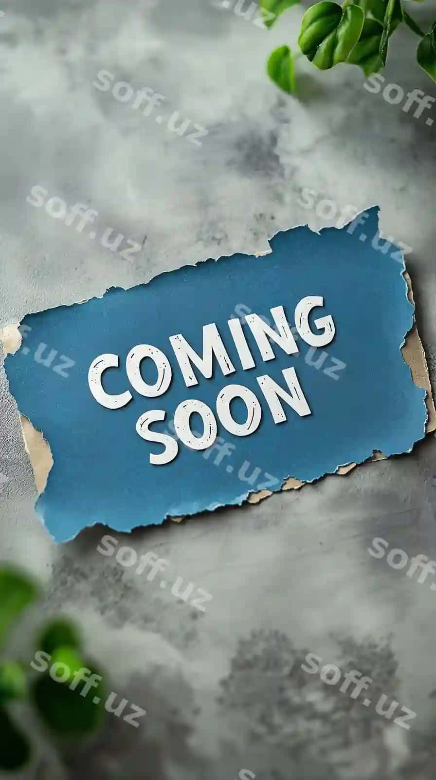 Tez kelyapti yozilgan varaq qog'ozi | Coming soon written sheet paper