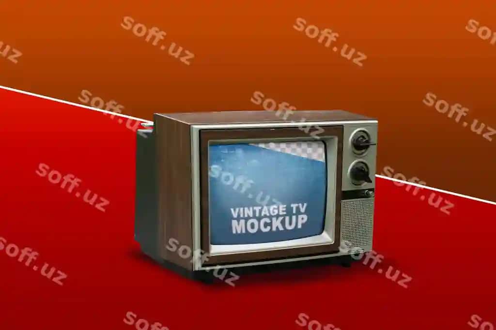 Retro televizor namunasi | Retro tv mockup