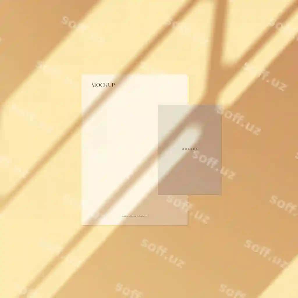 3d render soya overlay effekti yashil o'simliklar mock up | 3d rendering shadow overlay effect greenery mock up