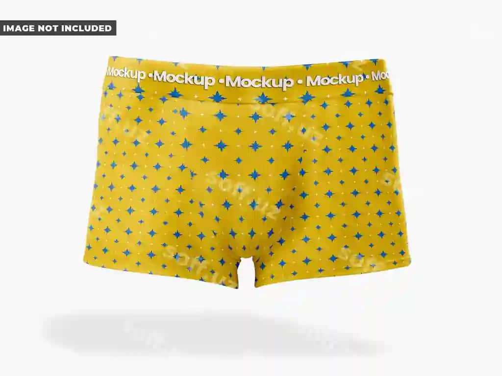 Erkak bokschi namuna | Male boxer mockup