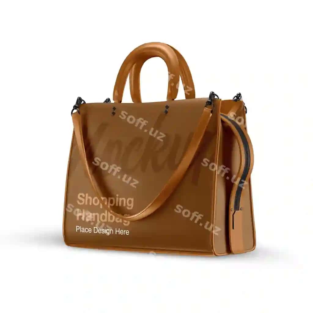 Choyli sumka namunasi | Leather bag mockup