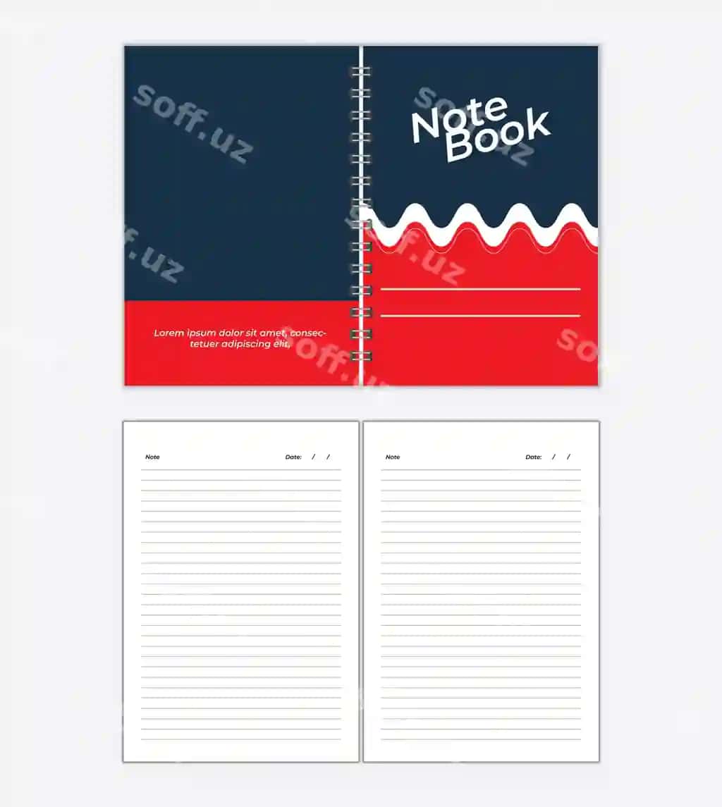 Oddiy chiziqlar bilan daftarlar | Simple notebook notebooks with lines
