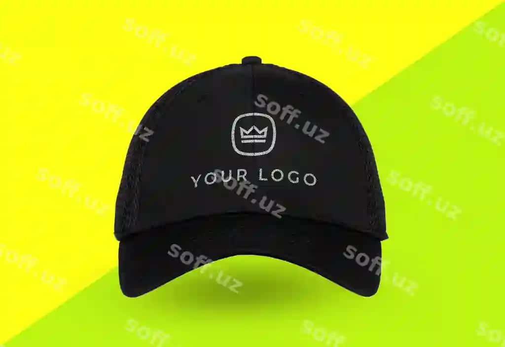 Yaqin murojaat sport shlyapa logotip namunasi ajraltirilgan | Close up sports cap logo mockup isolated