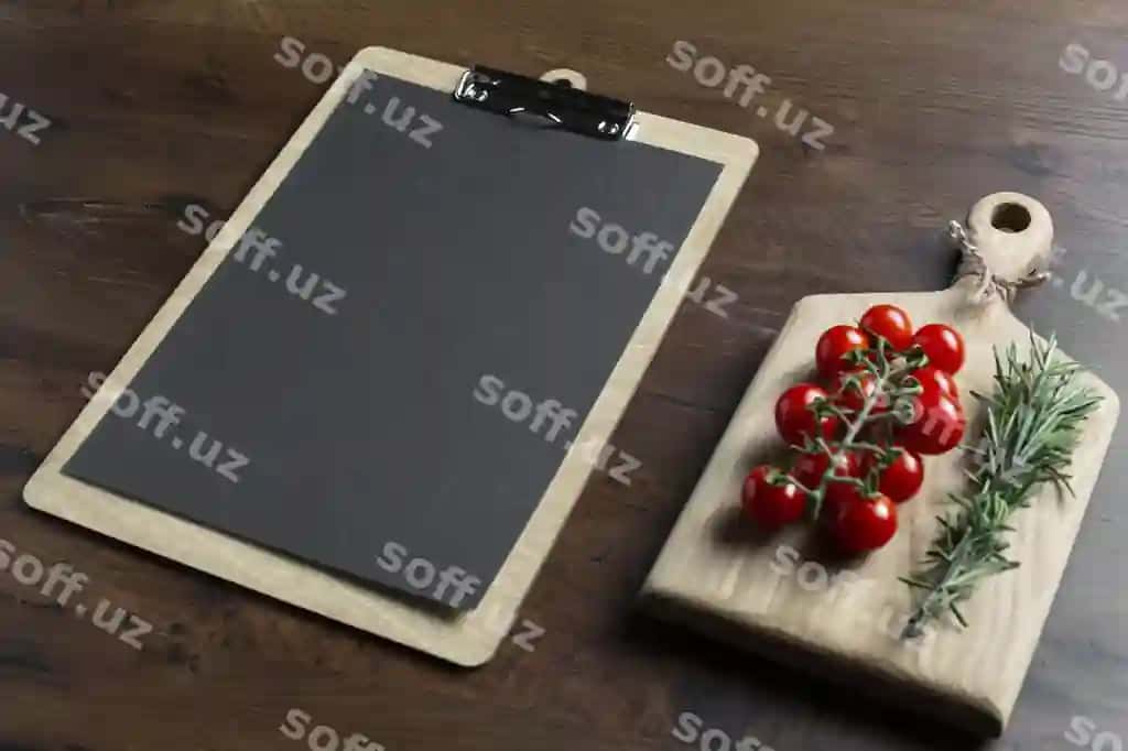 Kafe qog'oz menyu namunasi | Cafe paper menu mock up
