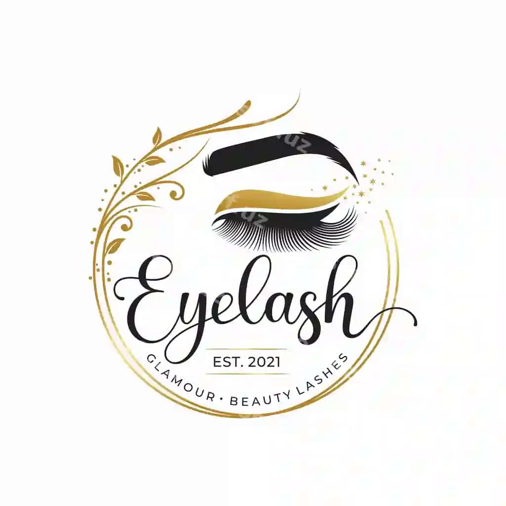 Boshlang'ich darajadagi Ko'z qirra Logotipi | Luxury eyelashes logo