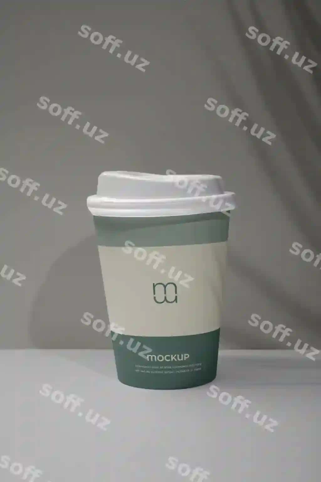 Bir marta ishlatiladigan stakanchik modeli | Single use disposable cup mock up