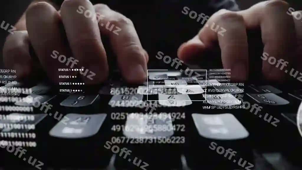 Erkak ishlayotgan noutbuk kompyuter klaviaturasi bilan grafik foydalanuvchi interfeysi | Man working laptop computer keyboard with graphic user interface