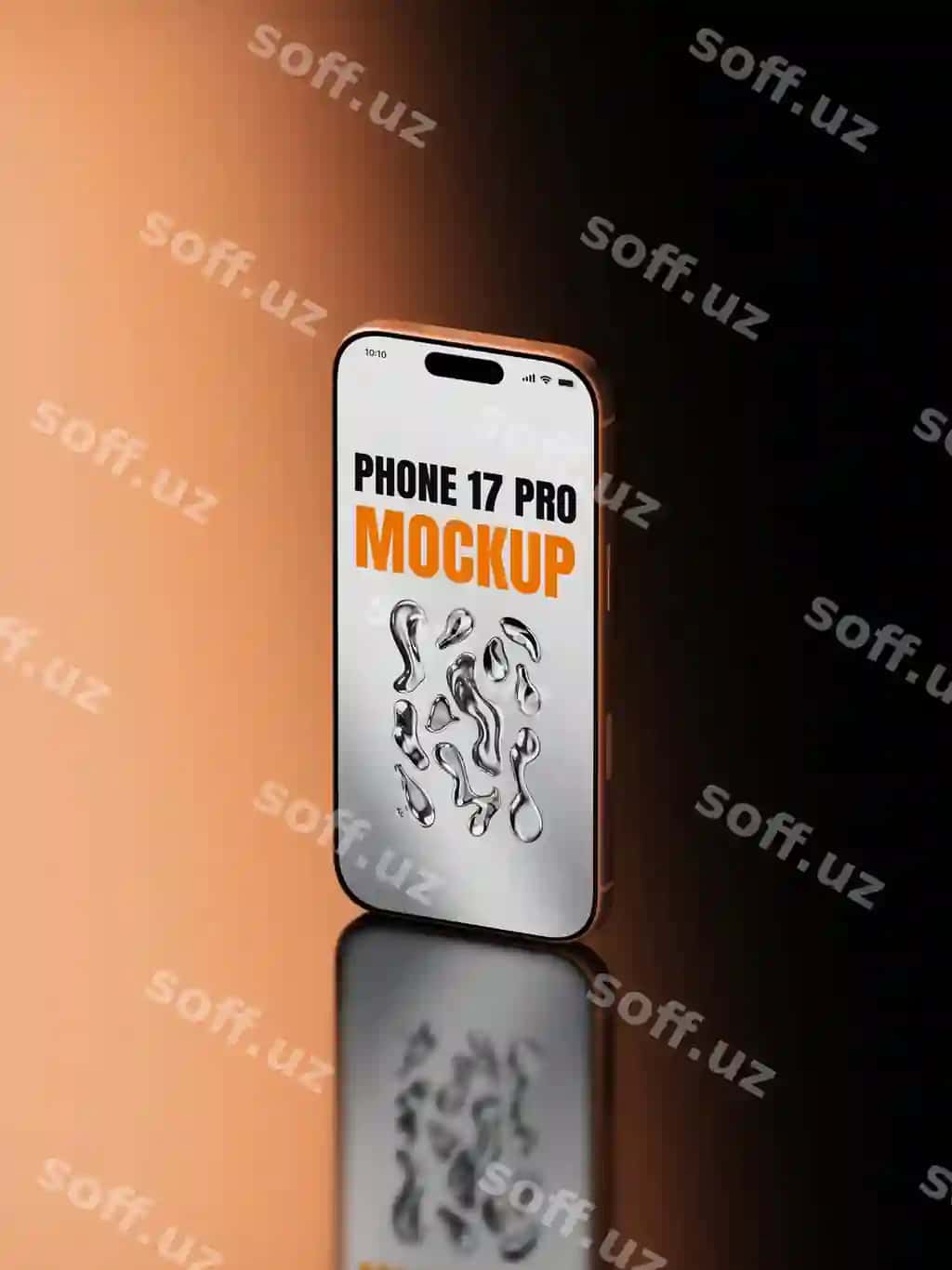 Elegant iphone 17 pro mockup mahsulot taqdimoti | Elegant iphone 17 pro mockup product presentation