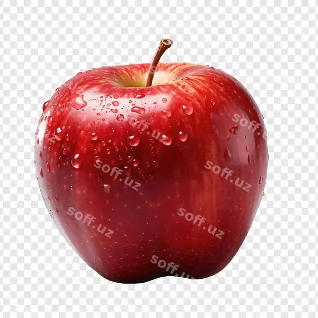 Ajraltirilgan olcha uslubi png oq fonda minimalizm generativ | Isolated apple style png with white background minimalist generative