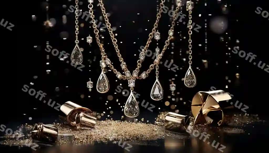 Hasharot ziravorlari Qora Juma reklamasi kommercheskiy fotografiya | Luxury jewelry black friday advertisement commercial photography