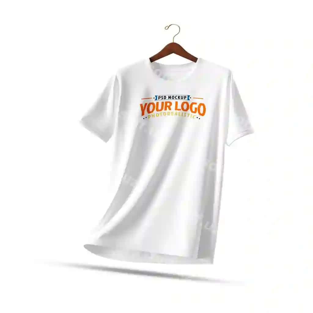 Uchar futbolka maketi | Flying tshirt mockup