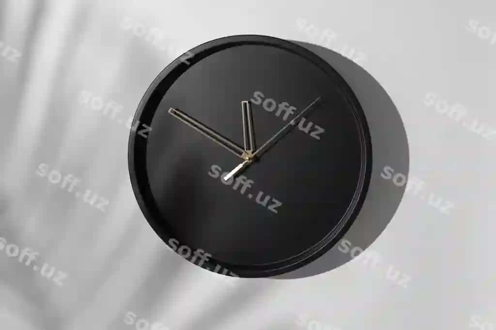 Devonachalar soat konstruktsiyasi shadow bilan | Wall clock mock up design with shadow