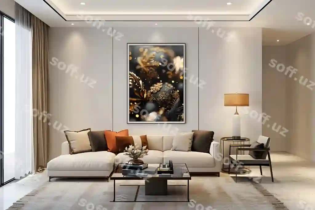 Zamonaviy uy xonasi, ichki dizayn, ichki dizayn namunalari, dizayn, qulay | Modern bedroom with interior design interior mockups design cozy