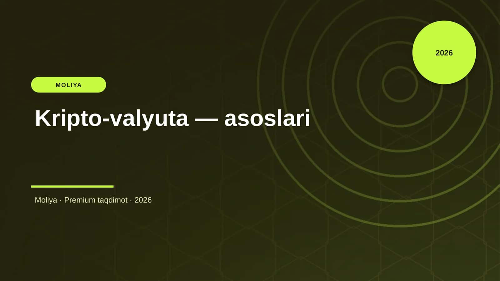 Kripto-valyuta — asoslari