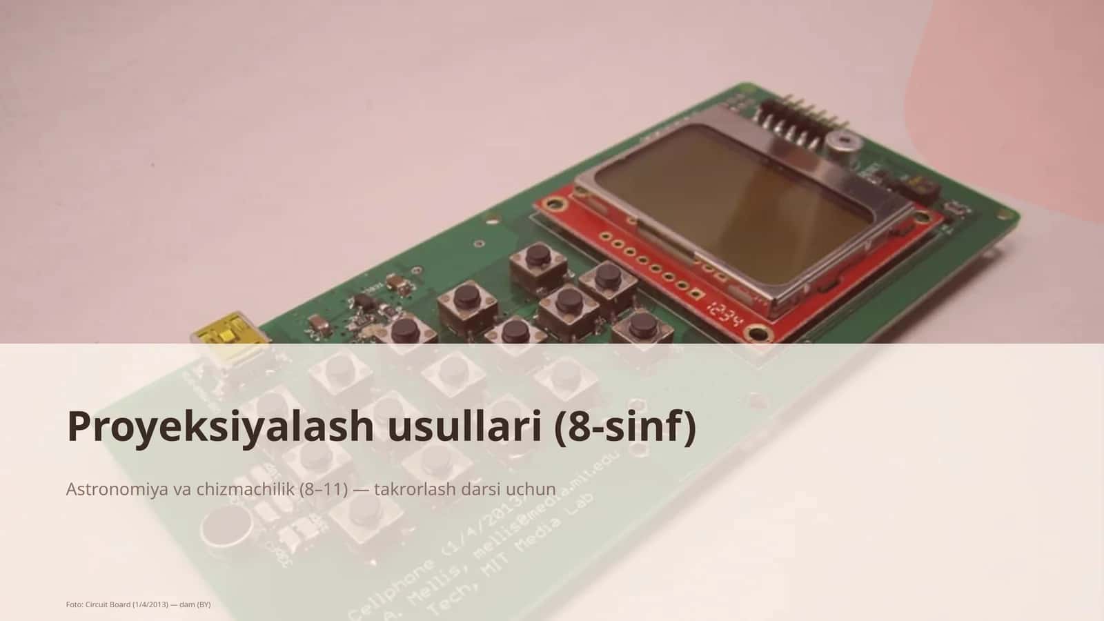 Proyeksiyalash usullari (8-sinf)