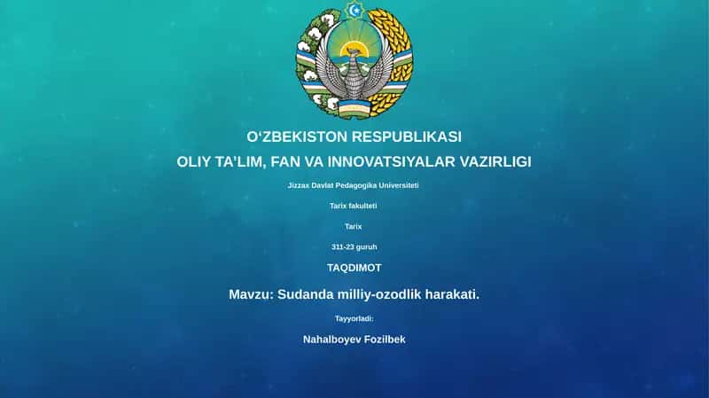 Sudan milliy-ozodlik harakati