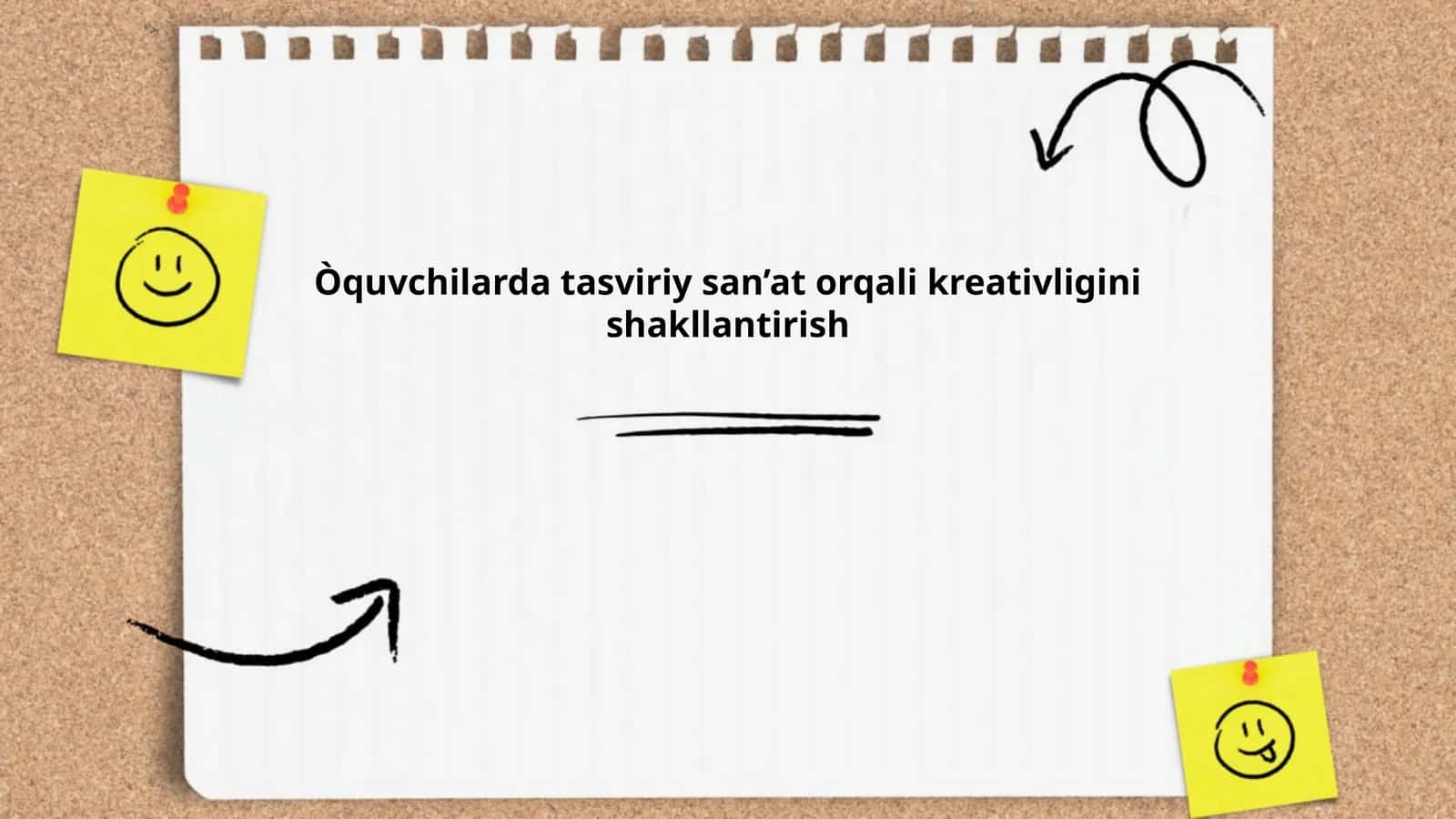 Òquvchilarda tasviriy san’at orqali kreativligini shakllantirish