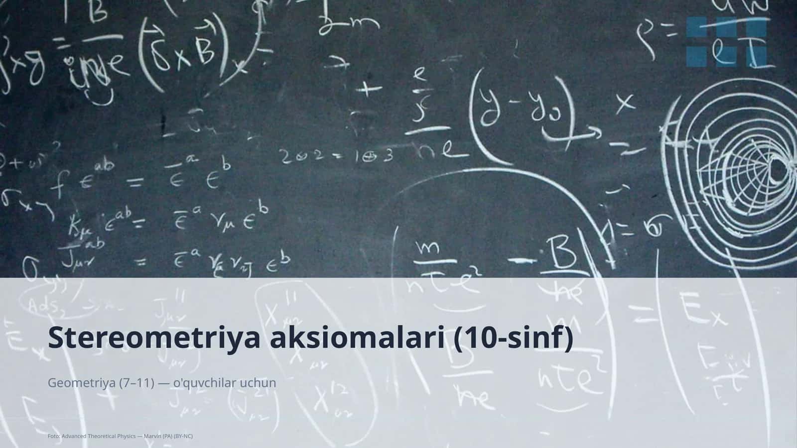 Stereometriya aksiomalari (10-sinf)