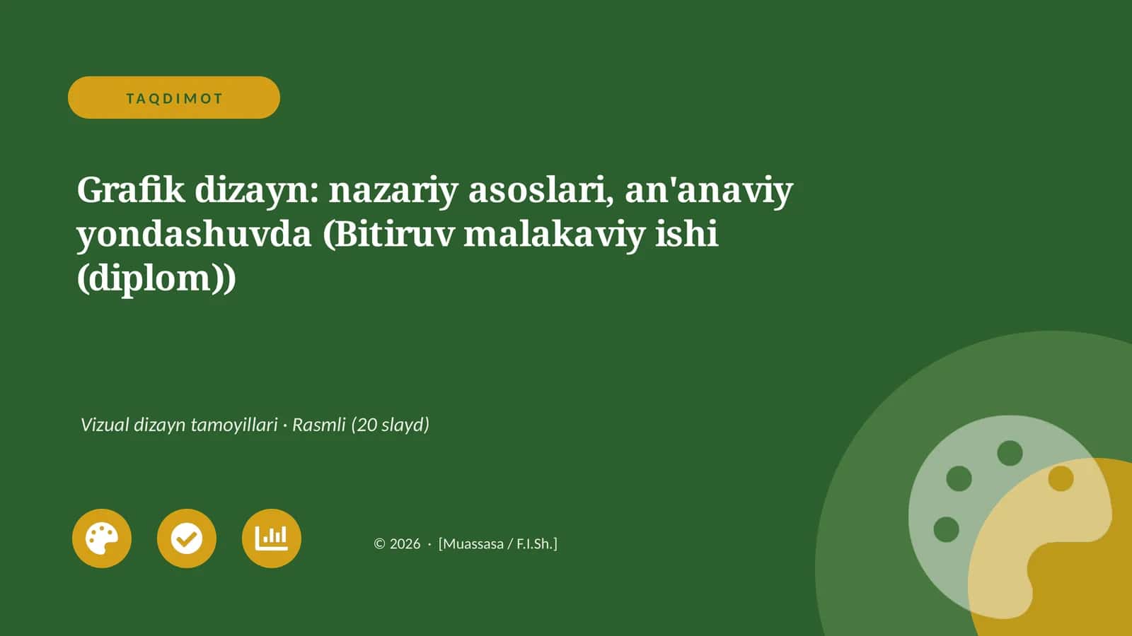 Grafik dizayn: nazariy asoslari, an'anaviy yondashuvda