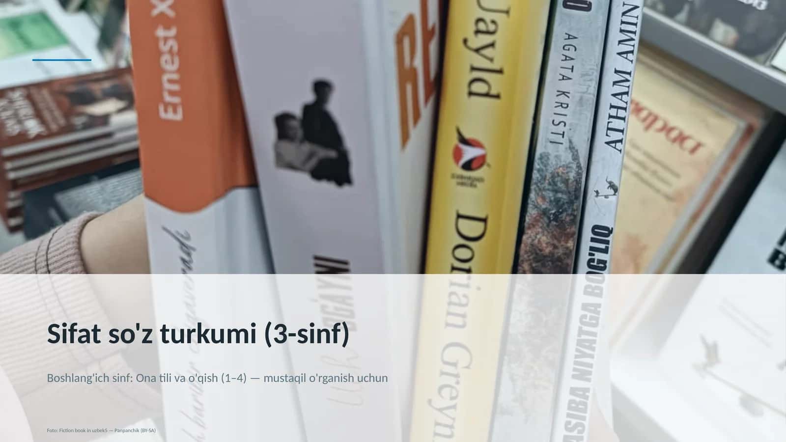 Sifat so'z turkumi (3-sinf)