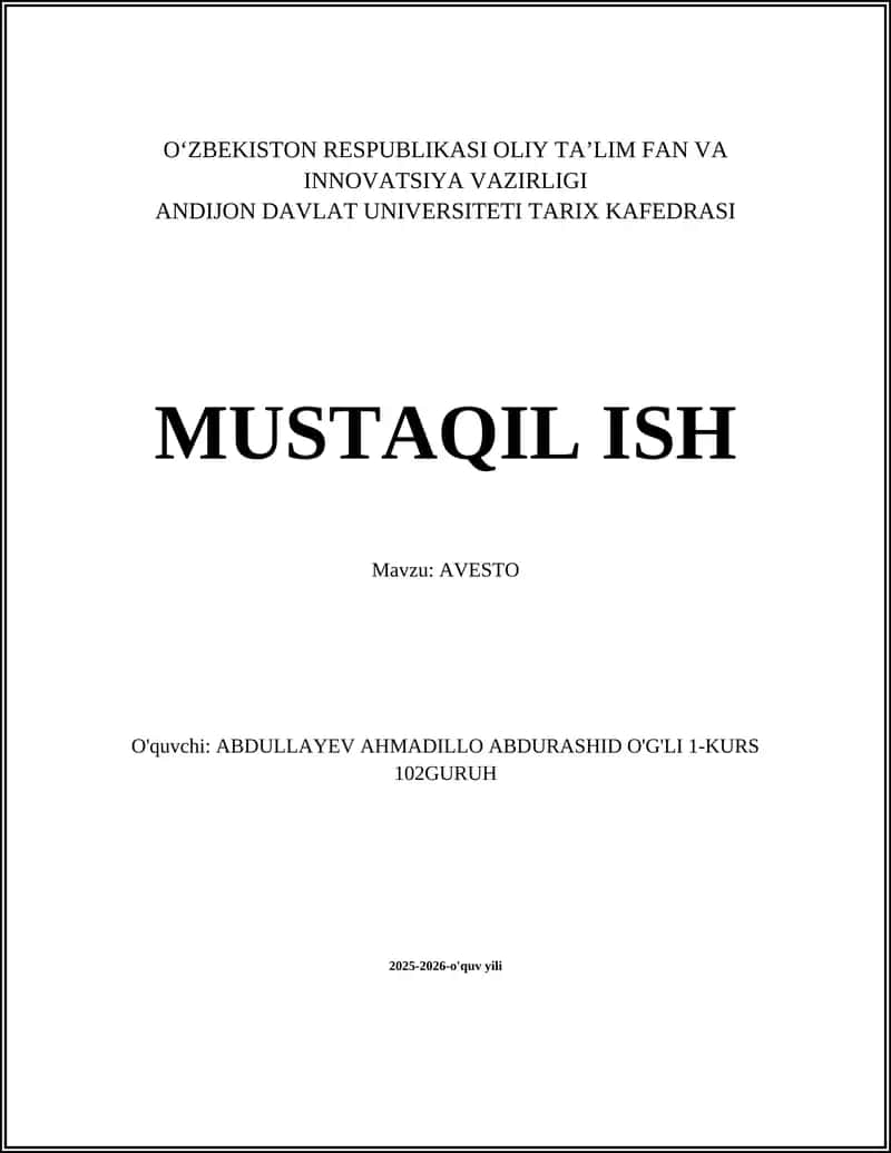 AVESTO